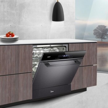 美的洗碗机3.0烘干技术来袭，洗烘一体，更懂中国碗